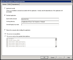 Microsoft Deployment Toolkit (MDT) 2010 Application Properties Snapshot